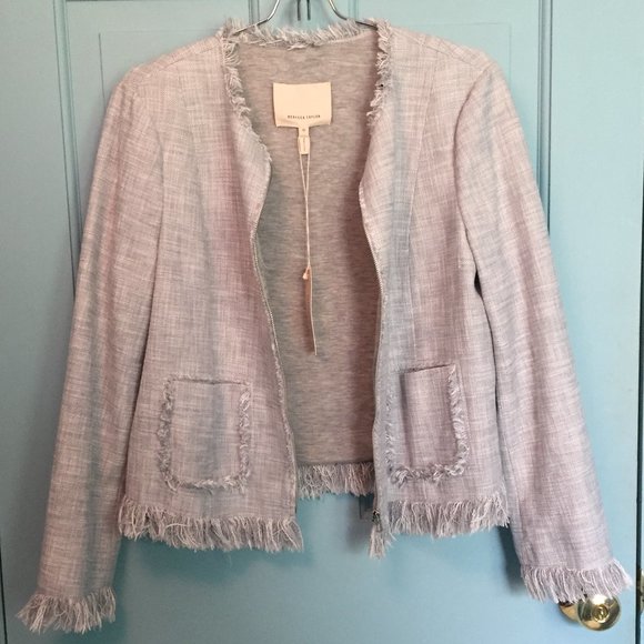 Rebecca Taylor sweatshirt inside and soft tweed